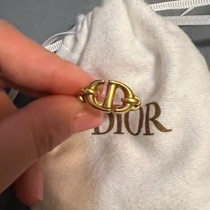 Christian Dior CD Navy Ring